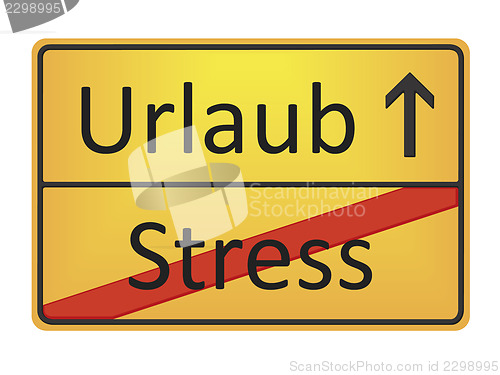 Image of Urlaub - Stress