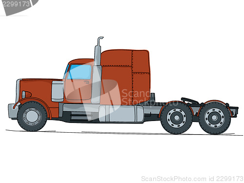 Image of Big truck cartoon