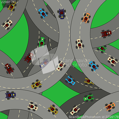 Image of Kart racing pattern