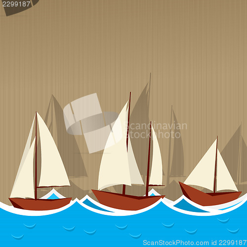 Image of Sailing ships background