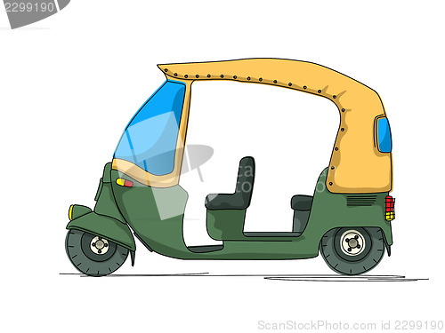 Image of Rickshaw cartoon