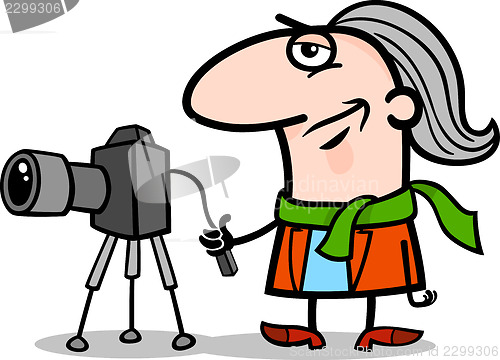 Image of photographer artist cartoon illustration