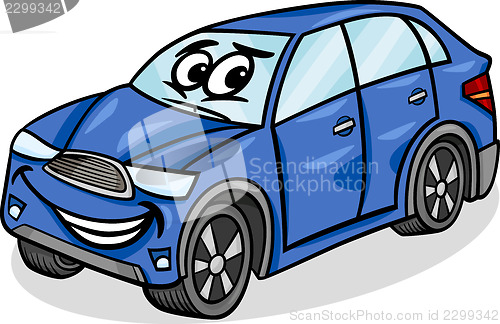 Image of suv car character cartoon illustration