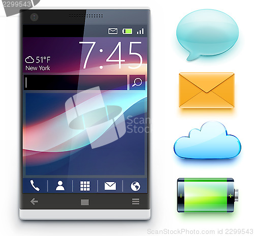 Image of Glossy modern cellphone 