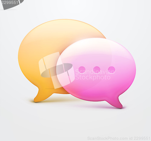 Image of Speech bubble web icons 