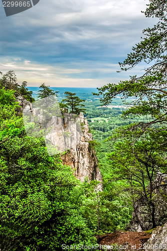 Image of landscape scene from crowders mountain near kings mountain nc