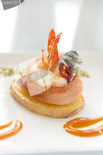 Image of Shrimp On Poatato