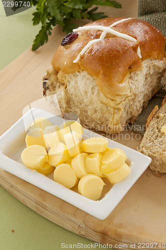 Image of Butter And Hot Cross Buns