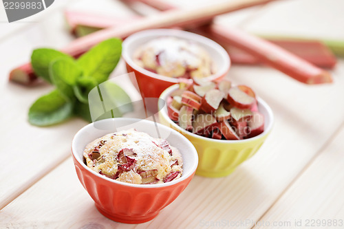 Image of rhubarb muffin