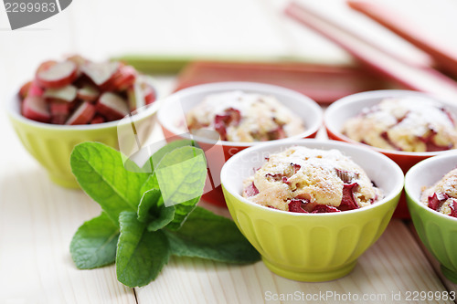 Image of rhubarb muffin