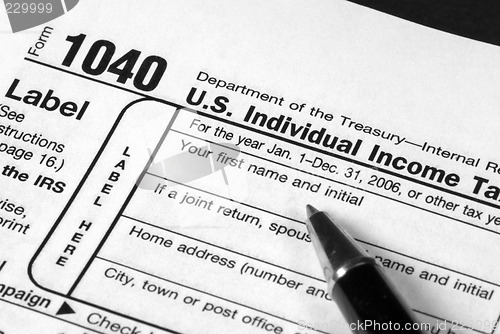 Image of Income Tax Form