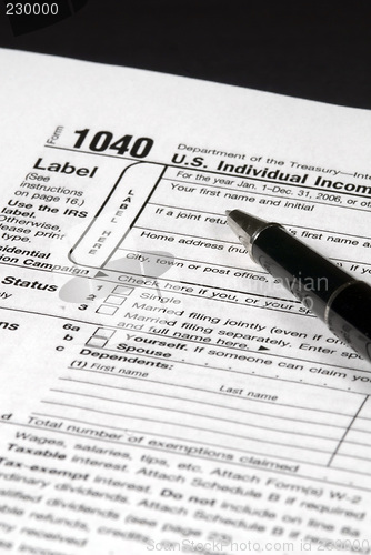 Image of Income Tax Form