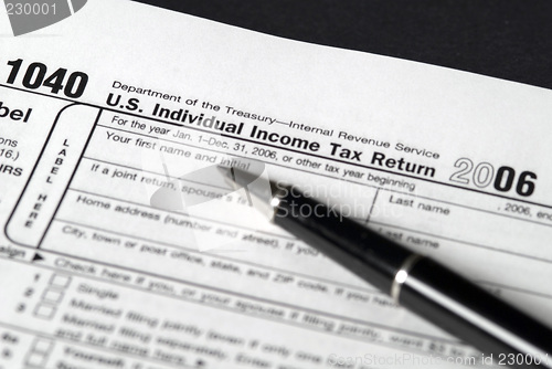 Image of Income Tax Form