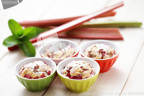 Image of rhubarb muffin
