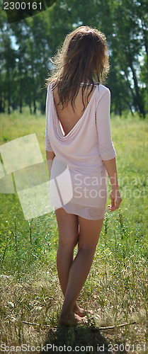 Image of woman in field