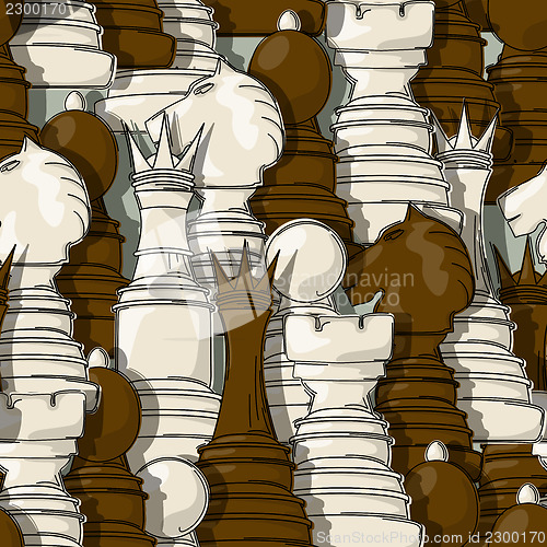 Image of Chess pieces pattern