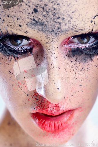 Image of Beautiful Woman with  Luxury Makeup