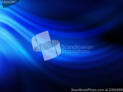 Image of Blue smooth twist light lines background. EPS 10