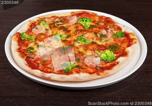 Image of seafood pizza