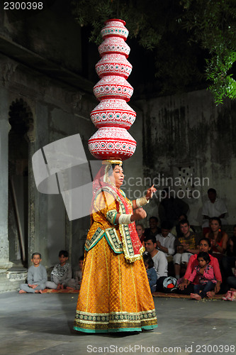 Image of Bhavai performance - famous folk dance of Rajasthan