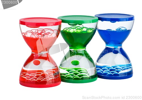 Image of Three gel hourglasses