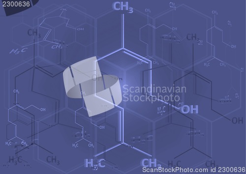 Image of The chemical structural formula of spirit
