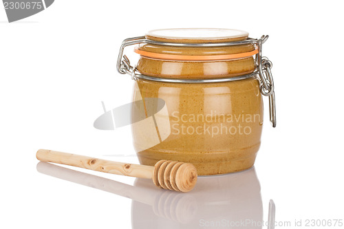 Image of Honey pot and stick