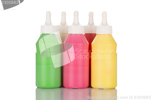 Image of Bottles of paint