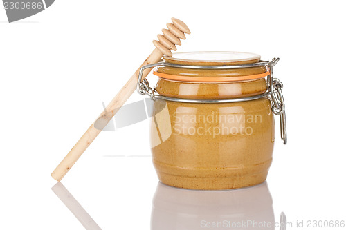 Image of Honey pot and stick