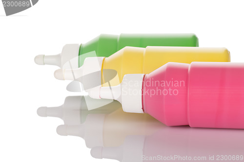 Image of Bottles of paint