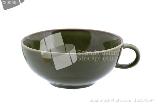 Image of Green ceramic cup