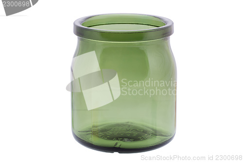 Image of Green glass jar