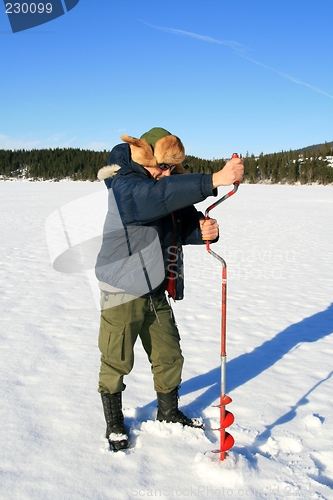 Image of Ice fishing