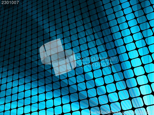 Image of Blue rays light 3D mosaic. EPS 10