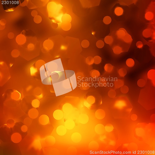 Image of Orange magic lights, bokeh. EPS 10