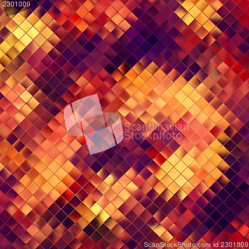 Image of Mosaic orange abstract. EPS 10