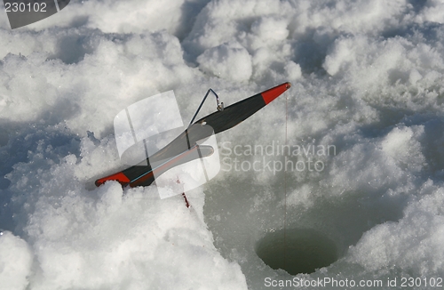 Image of Ice fishing equipment