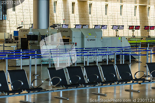 Image of Nobody in international airport of Israel on Saturday (Shabbat)