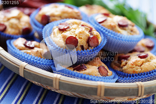 Image of muffins with sausages