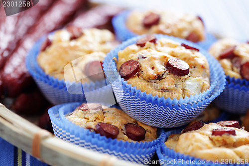 Image of muffins with sausages