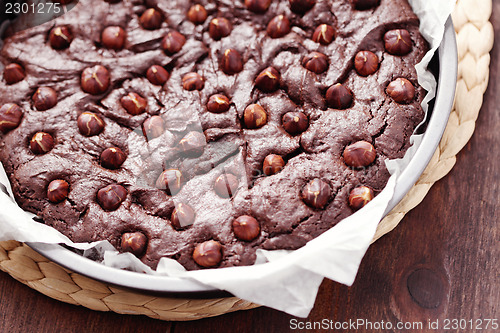 Image of hazelnuts brownie 