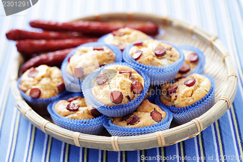 Image of muffins with sausages