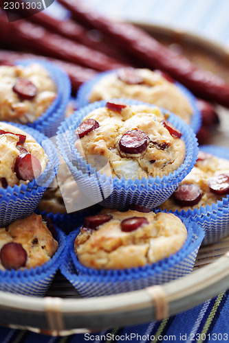 Image of muffins with sausages