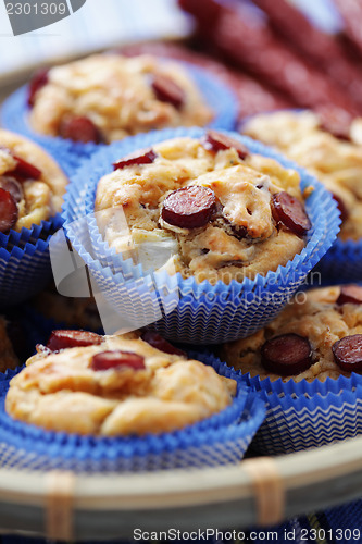 Image of muffins with sausages