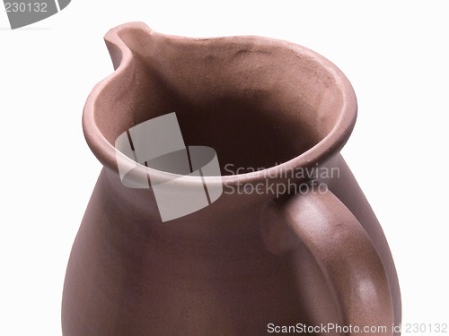 Image of Top view detail of clay jug