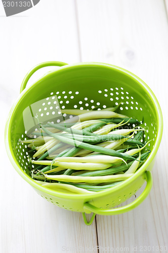 Image of green and yellow beans