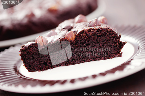 Image of hazelnuts brownie 