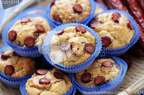 Image of muffins with sausages