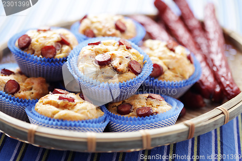 Image of muffins with sausages