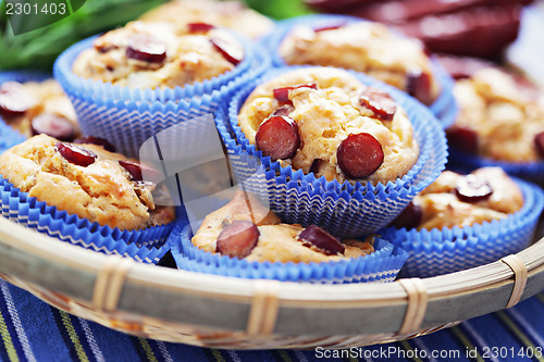 Image of muffins with sausages